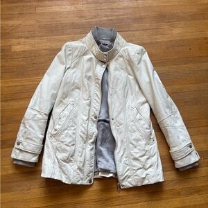 Danier Genuine Leather Women's Off-White Utility Jacket